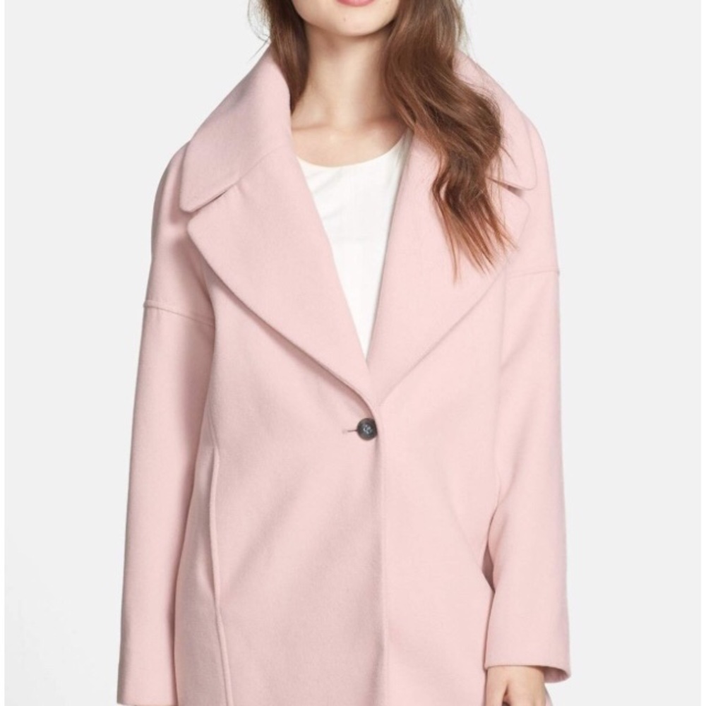 Calvin Klein Oversized Collar Boyfriend Coat